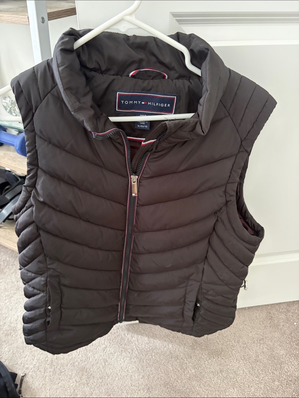 Tommy Hilfiger ladys Black Quilted Puffer Vest